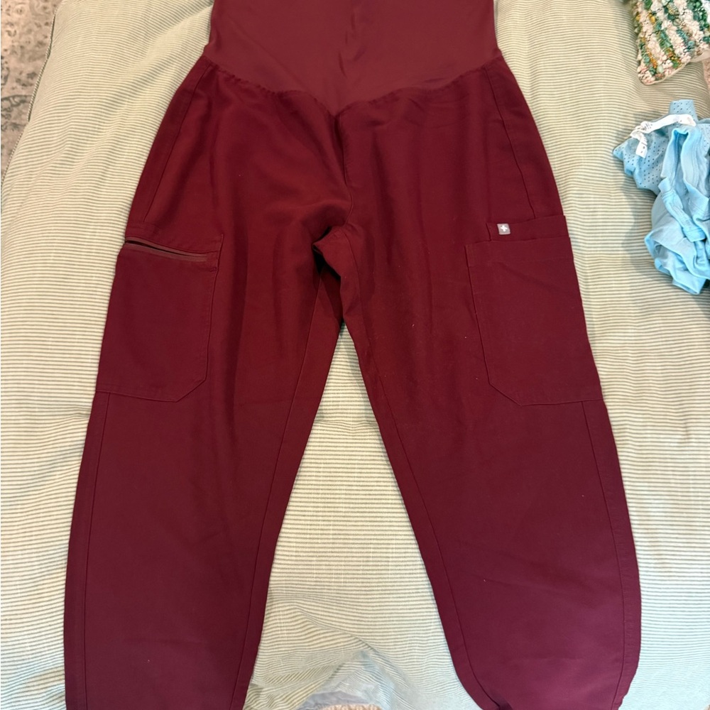 Figs Kids Burgundy Joggers